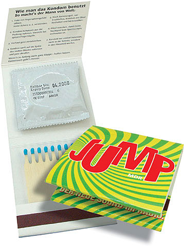 Streichhölzer mit Kondome